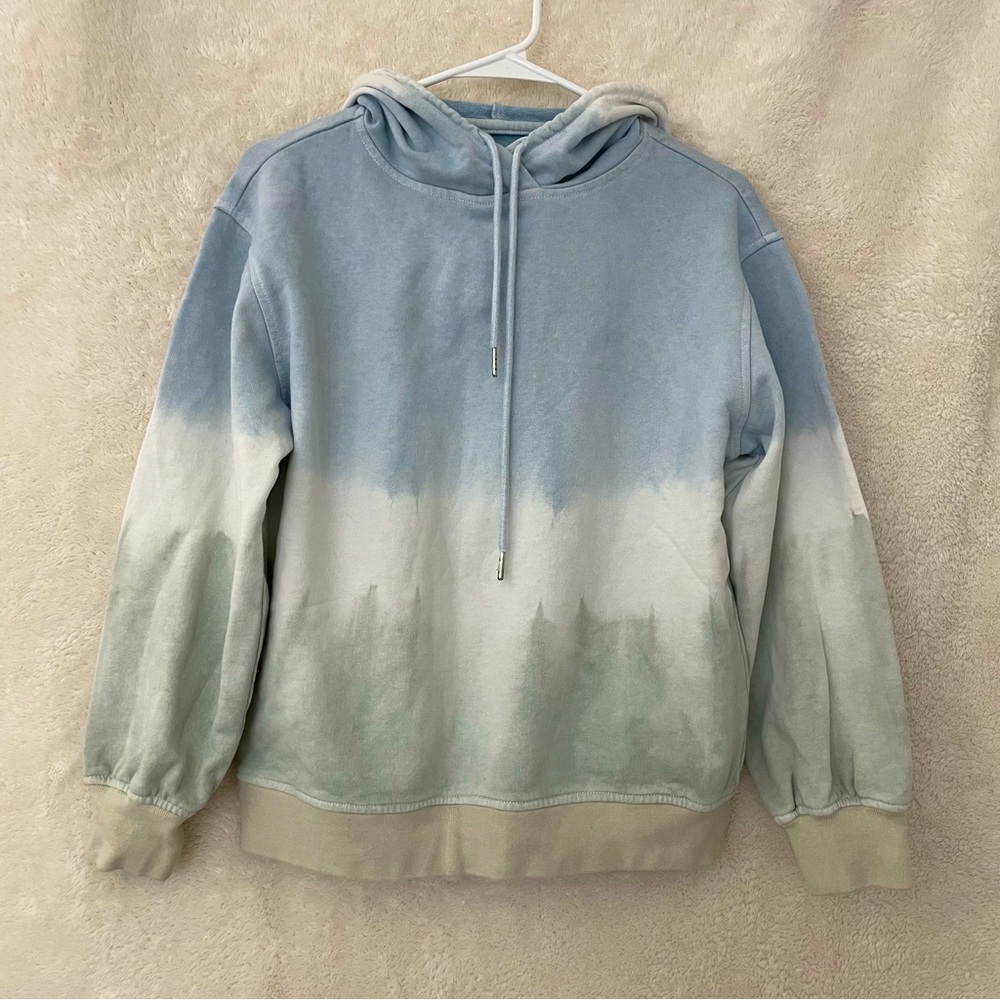 Washed Tie Dyed Hoodie Sweatshirt